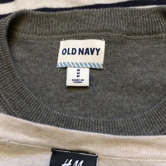 Mens Sweater Lot of Three GoodFellow Old Navy H&M Medium - Picture 3 of 4